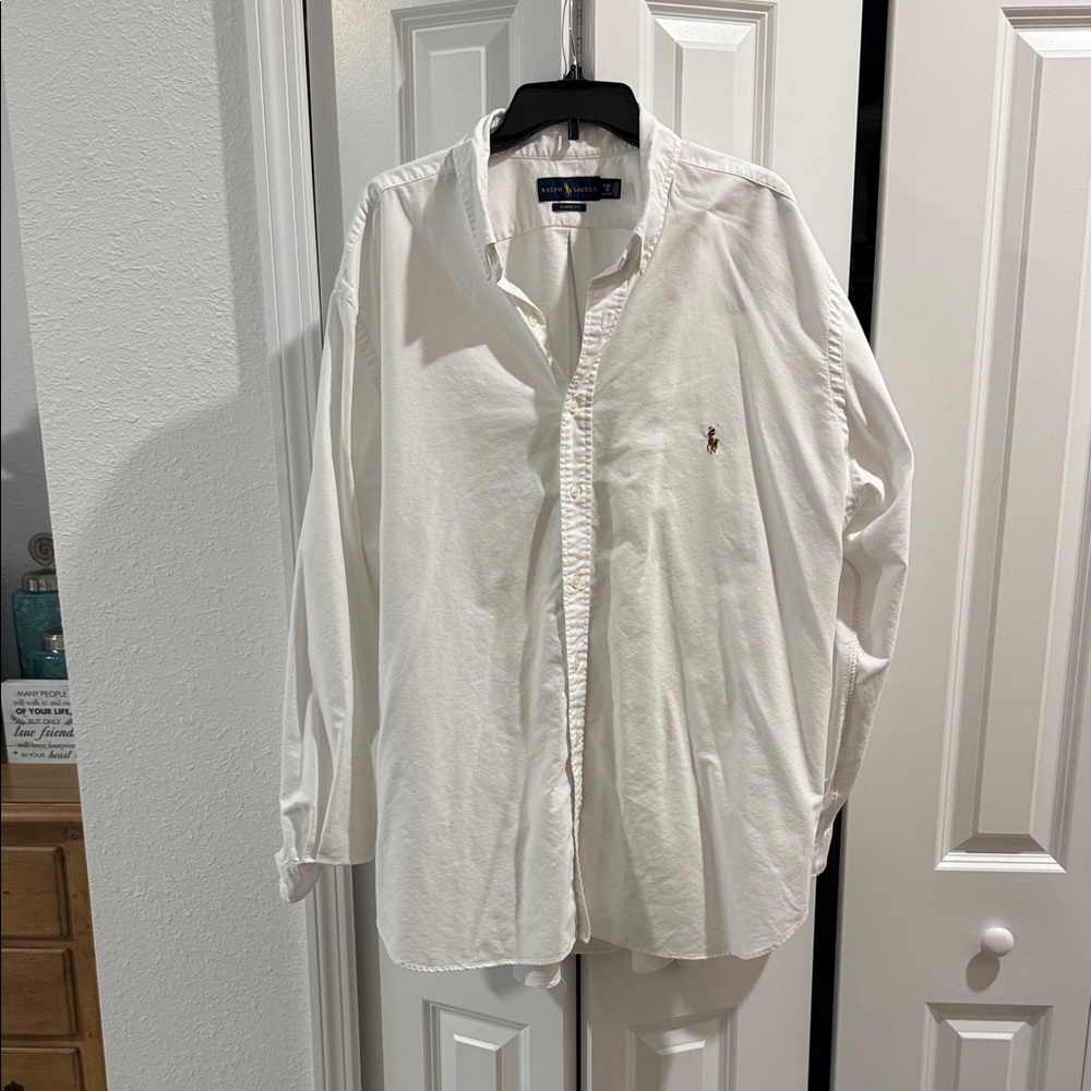 Polo by Ralph Lauren White Casual Button Down Shirt